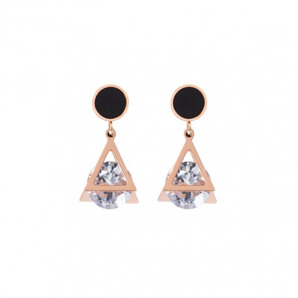 Luxury Crystal Triangle Earring