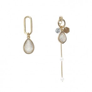 Marble Natural Gold Earring 