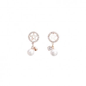 Star Charm Rose Gold Earring